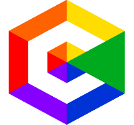 The Southside Community Center of Elmira logo, a multicolored hexagon with a prominent green triangle
